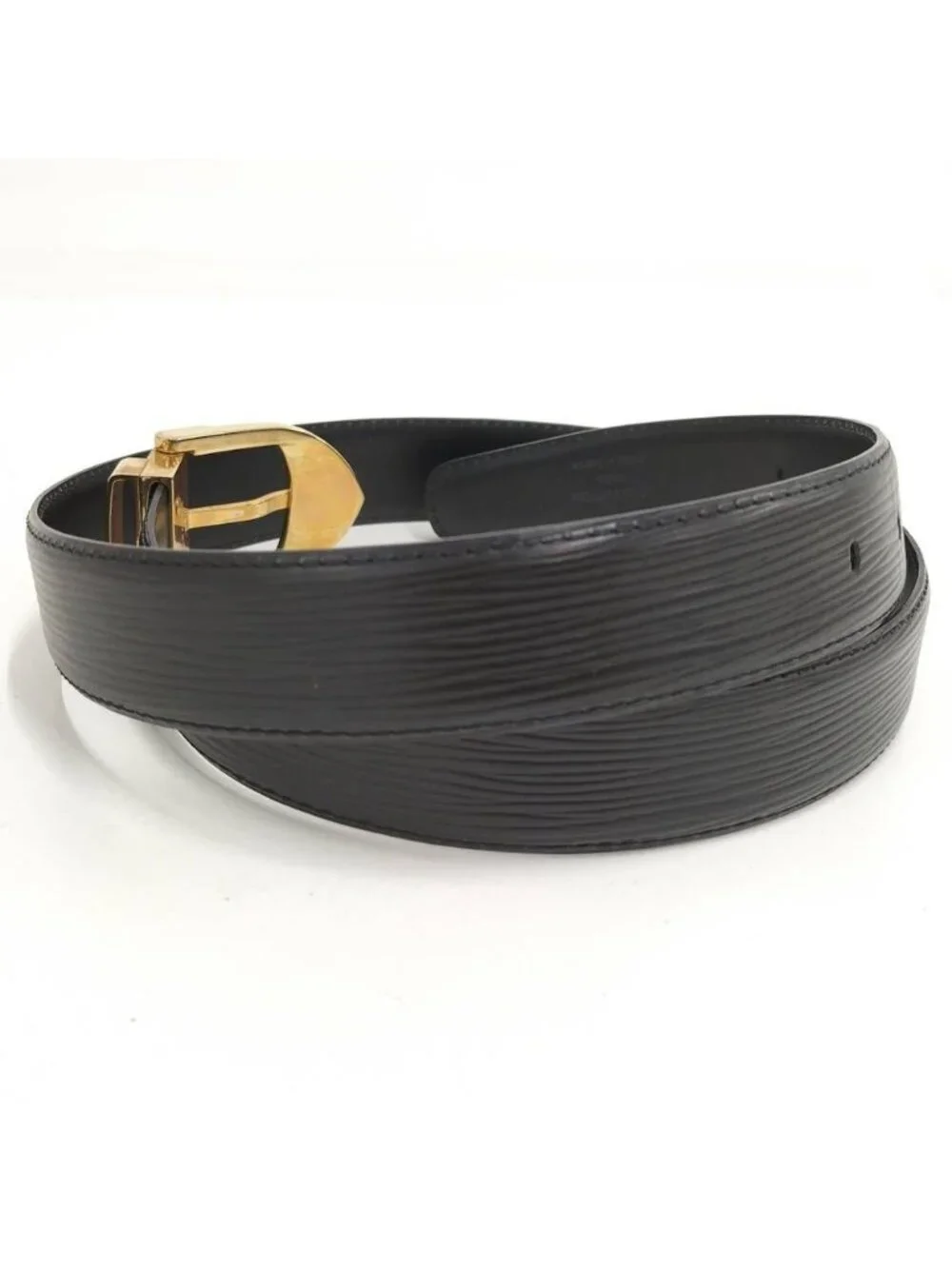 Louis Vuitton Ceinture Classic Belt Epi Leather Black